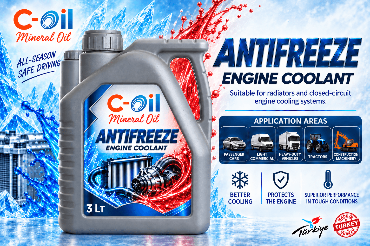 C-Oil radiator coolant packs